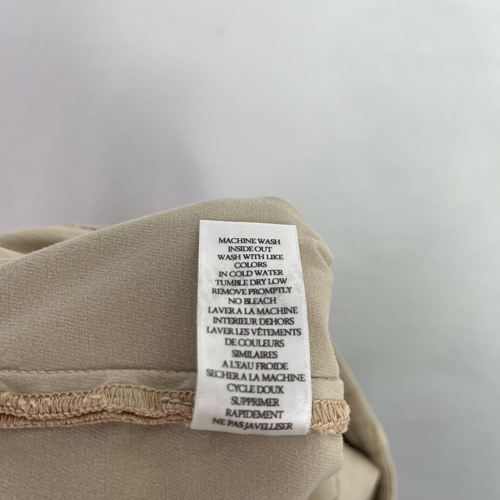 Frank & Eileen Ankle Pants in Italian Peached Tan Khaki Twill Cotton Size 6 - Picture 8 of 9